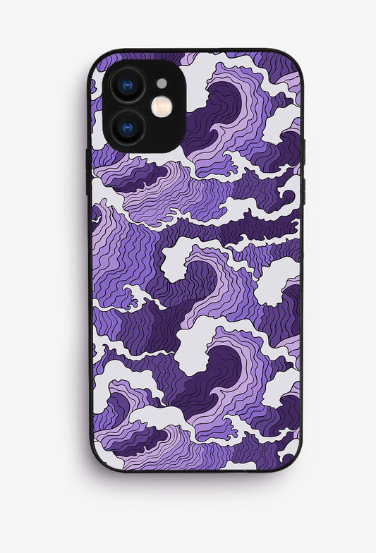 Purple Wawes Glossy Case